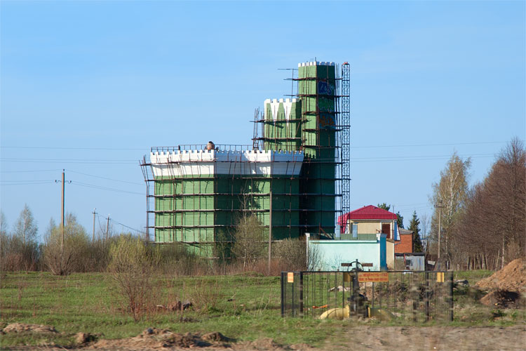 Зеленый замок на окраине Шаховской