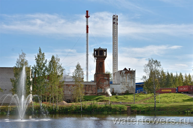 Водонапорная башня фабрики в Кувшиново